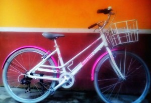 Polygon hello kitty, clasik,feminim, shimano tourney 7 speed normal jaya, full aluminium