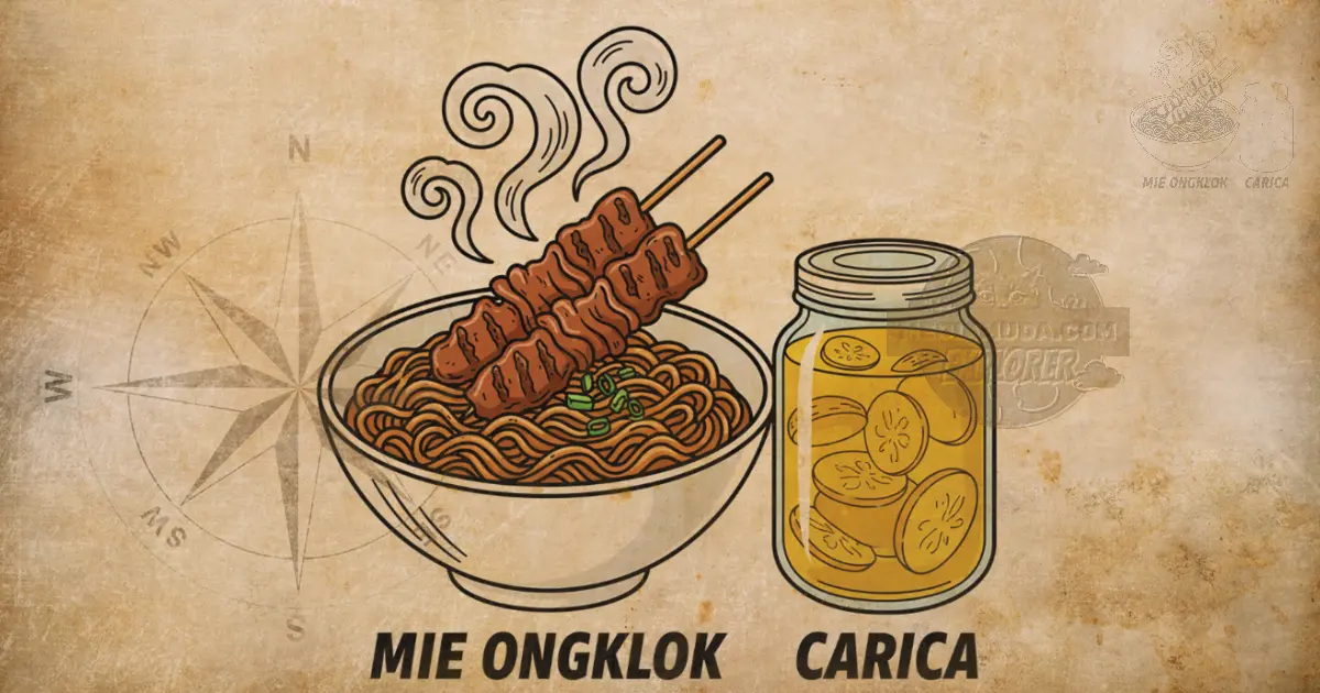 Wonosobo Mie Ongklok Beef Satay Yellow Carica Syrup